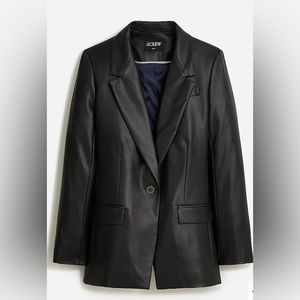 J. Crew Women’s Willa Blazer in Faux Leather. SIZE 20.  USED